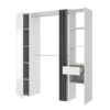 Imagen de Kit vestidor con columna cerrada con espejo y cortina