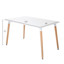 Imagen de MESA NORDIC GRANDE WHITE (120X80X72)