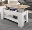 Imagen de Mesa de centro elevable Nina color blanco