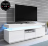 Imagen de Mueble TV modelo Piero (130cm) blanco Todo el mueble PVC alto brillo