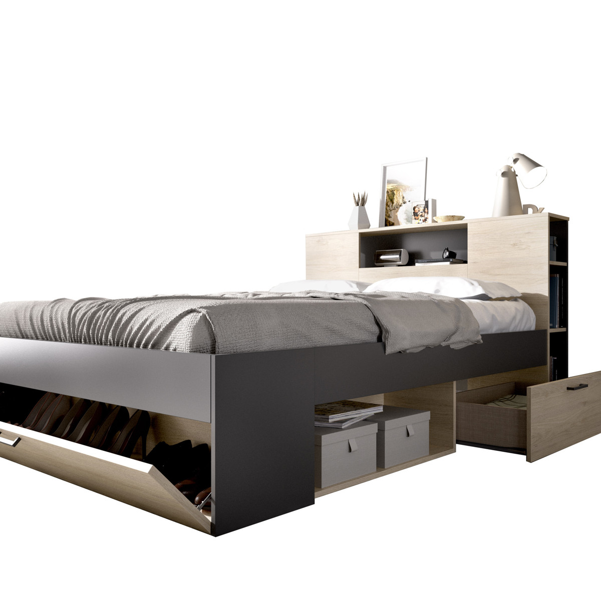 Imagen de CAMA COMPACTA LANKA 135/140X190