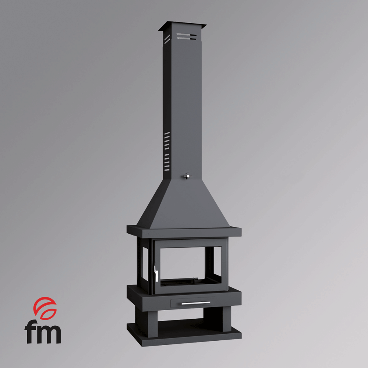 Imagen de Chimenea leña central C-104