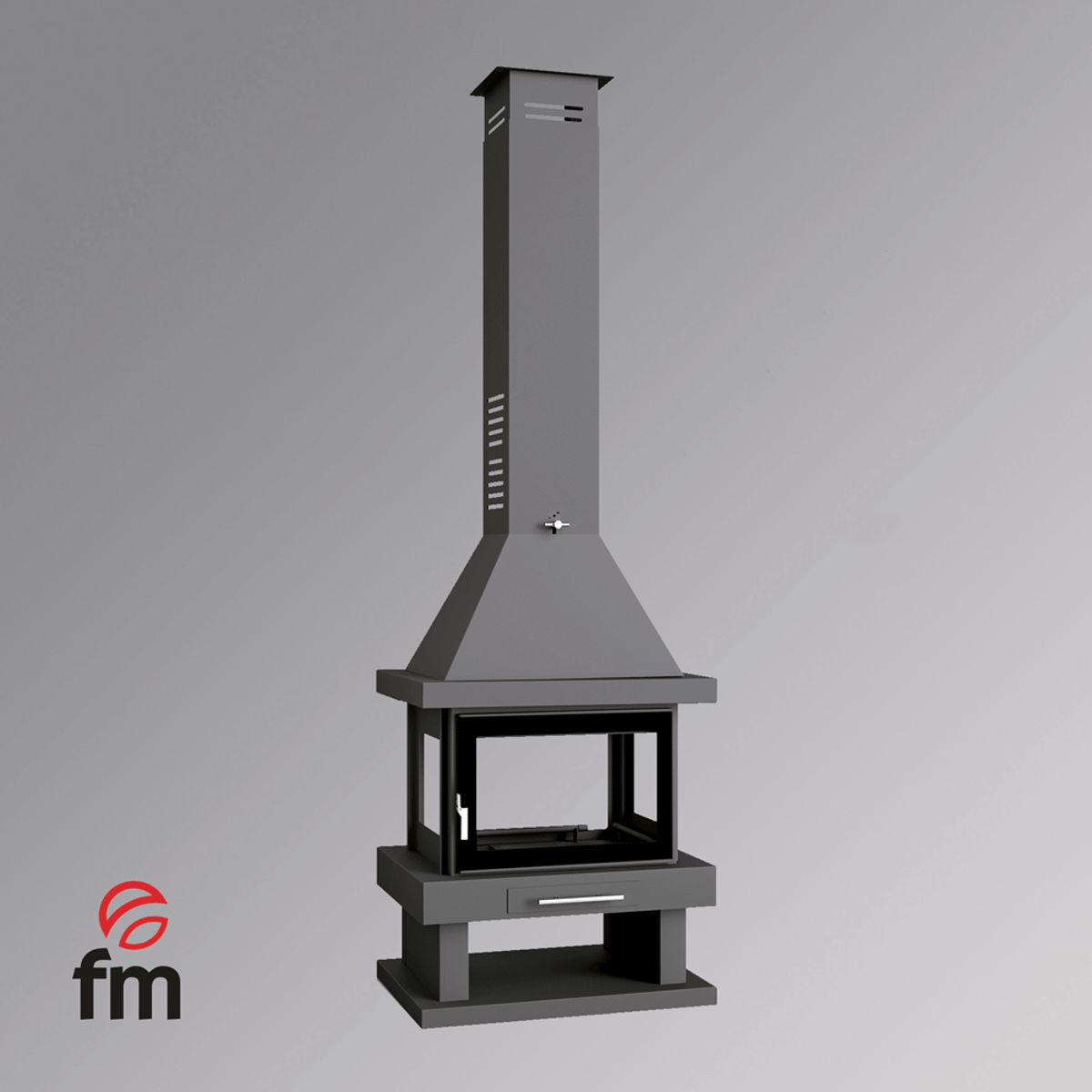 Imagen de Chimenea leña central C-104 K