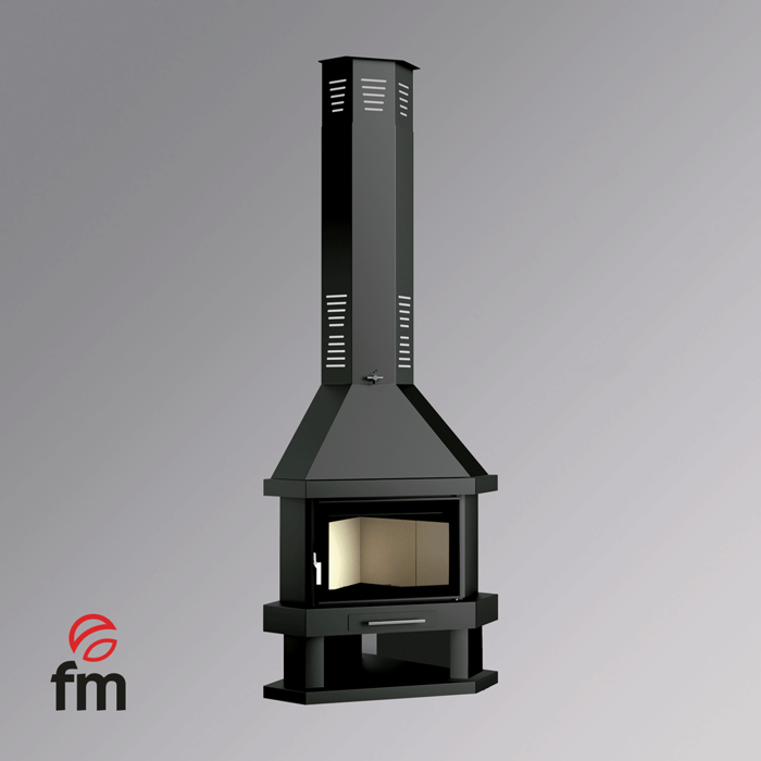 Imagen de Chimenea leña rincón C-200 RK