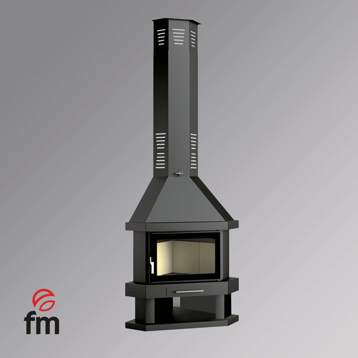 Imagen de Chimenea leña rincón  C-300 RK