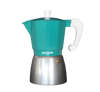 Imagen de Colori-6-blanco, cafetera de aluminio,  6 tazas, interior con tratamiento anti oxido, asa aislante blanca