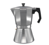 Imagen de Mokka induccion 9AL, cafetera de aluminio, 9 tazas, color aluminio, apta para induccion