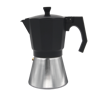 Imagen de Mokka induccion 9N, cafetera de aluminio, 9 tazas, color aluminio/negro, apta para induccion