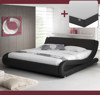 Imagen de Cama de matrimonio Piccione color negro (160x200cm) con colchón Texas