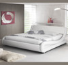 Imagen de Cama de matrimonio de diseÃ±o Piccione en color blanco (180x200cm)