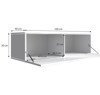Imagen de Mueble TV modelo Leiko H1 (100x30cm) color sonoma y blanco