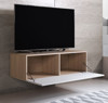 Imagen de Mueble TV modelo Leiko H1 (100x30cm) color sonoma y blanco